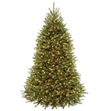 National Tree Company Pre-Lit Artificial Full Christmas Tree, Green, Dunhill Fir, Dual Color LED Lights, Includes PowerConnect and Stand, 7.5 Feet National Tree Company