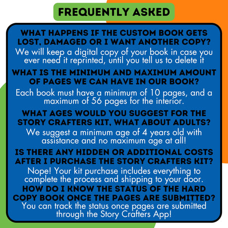 Story Crafters - Book Making Kit for Kids - with Custom Printed Hardcover Storybook - Write Draw a Storybook - Gift for Creative Kids - Novel Writing Starter - Book Maker Drawing Kit - Boys Girls Art Makealaxy