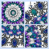 MXJSUA Special Shaped Hanging Diamond Painting Art Kits for Adults, Mandala Flower 3D Crystal Rhinestone Acrylic Gem Art Pendant Ornaments Kit for Home Decoration and Gift MXJSUA