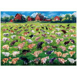 ALL4JIG Dog Pooping Fun Jigsaw Puzzles for Adults and Kids, 1000 Pieces, Christmas Secret Santa Gift, White Elephant Gifts for Dog Lovers, Number Partitioned for Easy Solving ALL4JIG