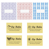 Kare & Kind Lip Balm Crafting Kit - 50x Empty Transparent Container Tubes (3/16 Oz (5.5 ml) With Twist Mechanism Cap - 50 Writeable and 50 Printed Stickers - DIY Kit Kare & Kind