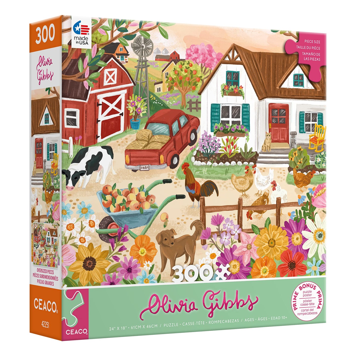 Ceaco - Olivia Gibbs - Farm Life - 300 Piece Jigsaw Puzzle