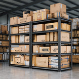 72"H Storage Shelves Heavy Duty, 2000LBS Garage Shelving, 5 Tier Metal Shelving Unit Adjustable Garage Shelves Utility Rack Shelf for Storage Warehouse Pantry Closet,35.6" W × 16" D × 72" H, Black CypBed