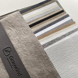 Graywind Roller Shades 100% Blackout Window Shades Fabric Sample Graywind