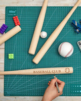 Wettarn 18 Inch 2 Pcs Mini Baseball Bats Wooden Baseball Bat Craft Unfinished Small Baseball Bats Unpainted Wood Baseball Bats for Painting DIY Craft Projects Ball Sports Party Favors Wettarn
