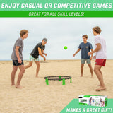 GoSports Slammo Game Set (Includes 3 Balls, Carrying Case and Rules) - Outdoor Lawn, Beach & Tailgating Roundnet Game for Kids, Teens & Adults GoSports