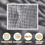 Wenqik Wedge Pillow Triangular Headboard Bed Reading Backrest Wedge Bolster Pillow with Removable Cover Back Support for Daybed Bunk Bed(Gray,Queen) Wenqik