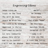 Generic Custom Personalized Olive Wood Comfort Cross, 4 Hand Held Cross, Prayer Palm Cross, Personalized Name Cross Gift for any age or Occasion One Side Engraving Generic