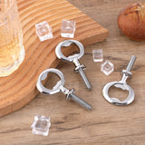 15 PCS Metal Bottle Opener Kit Bulk Stainless Blank Bottle Openers Inserts Hardware for Valentine's Day Wedding Wine Party DIY Project Craft Wood Turning FdcZeyxior