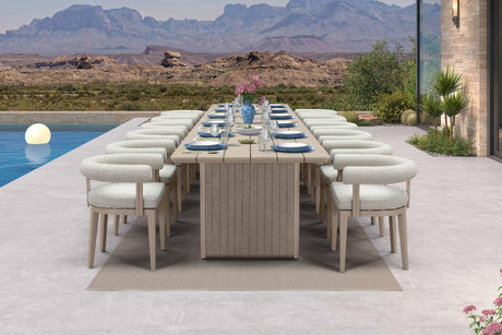 PURPLE LEAF Patio Dining Set 13 Pieces Luxury Modern Conversation Set Aluminum Large Rectangle Dining Table and Chairs with Olefin Cushion Outdoor Furniture Set for Garden Porch Deck Backyard PURPLE LEAF