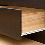 Queen Platform Storage Bed with 6 Drawers in Espresso Finish Prepac