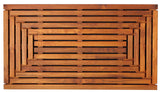 Bare Decor Giza Shower, Spa, Door Mat in Solid Teak Wood, 36" x 20" Bare Decor