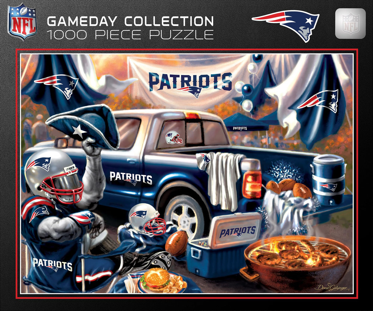 MasterPieces - 1000 Piece Jigsaw Puzzle, NFL New England Patriots, Fun for Adults and Family, Non-Glare Finish, 19.25"x26.75" Masterpieces