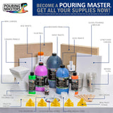 Pouring Masters 48-Color Ready-to-Pour Acrylic Pouring Paint Set: Premium Pre-Mixed, Silicone Oil & Gloss Medium, 2 oz & 8 oz Bottles, for Canvas, Wood & Crafts U.S. Art Supply