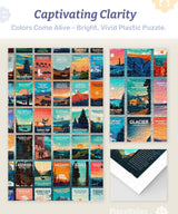 PieceRelax Plastic Jigsaw Puzzles for Adults 4000 Pieces - Studio Inception - US National Parks Most Satisfying Table Games and Gifts No Puzzle Mat Required [H3786] PieceRelax