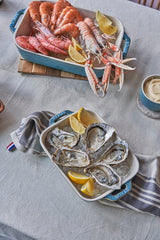 Staub Ceramic Rectangular Baking Dish Set, Casserole Dish, 2-Piece, Rustic Turquoise STAUB