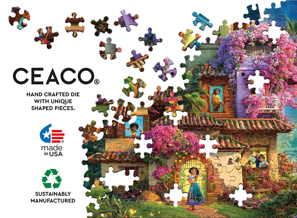 Ceaco - 5 in 1 Multipack – Disney Movie Posters – Encanto, Moana, Luca, Soul & Raya and The Last Dragon - (2) 300 Piece, (2) 500 Piece, (1) 750 Piece Jigsaw Puzzles Ceaco