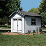 Handy Home Products Beachwood 8x12 Do-it-Yourself Wooden Storage Shed with Floor Tan Handy Home Products
