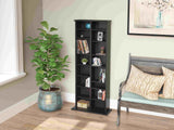 Prepac 2 Column Tall Cabinet Media Storage, 22" Wide, Black Prepac