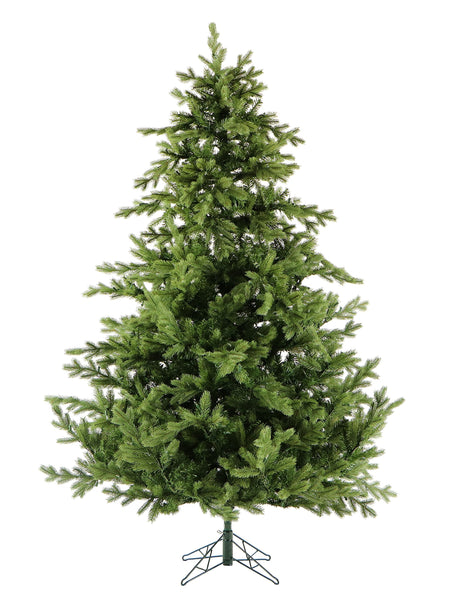Fraser Hill Farm 9-Ft. Foxtail Pine Artificial Christmas Tree with Stand and No Lights, Unlit Foldable Fake Tree with Realistic Foliage for Home Decoration Fraser Hill Farm