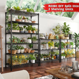 REIBII 6 Tier Wire Shelving,1800LBS Storage Shelves Metal Shelves for Storage Rack,75''H Adjustable Garage Shelving Heavy Duty Shelving Units Pantry Shelf Kitchen,75''HX35.5''WX18''D REIBII