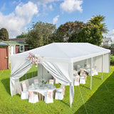 Devoko 10'x30' Outdoor Party Tent, Heavy Duty Canopy Event Wedding Tent for Parties Backyard Patio, White Devoko