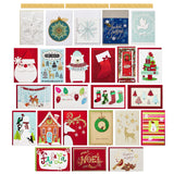Hallmark Boxed Handmade Christmas Cards Assortment (Set of 24 Special Holiday Greeting Cards and Envelopes) (1XPX5156) Hallmark