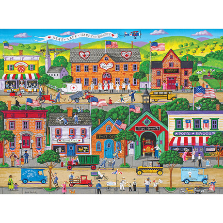 RoseArt - Puzzle Collector - Hometown Heroes - 1000 Piece Jigsaw Puzzle for Adults RoseArt