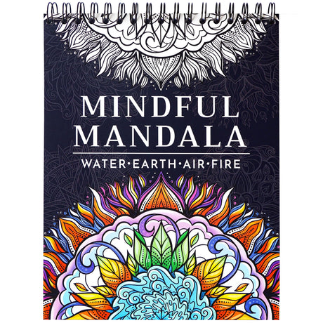 RYVE Mandala Coloring Book for Adults – 50 Unique Mandalas for Relaxation & Stress Relief – Adult Coloring Books Spiral Bound, Adult Coloring Books for Women & Men Mindfulness Coloring Book for Adults RYVE