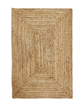 Hausattire Hand Woven Jute Braided Rug, 2'x3' – Natural, Reversible Boho Entry Area Rugs for Kitchen, Living Room I Farmhouse Indoor Outdoor Decorative Floor Rug, 24x36 Inches Hausattire