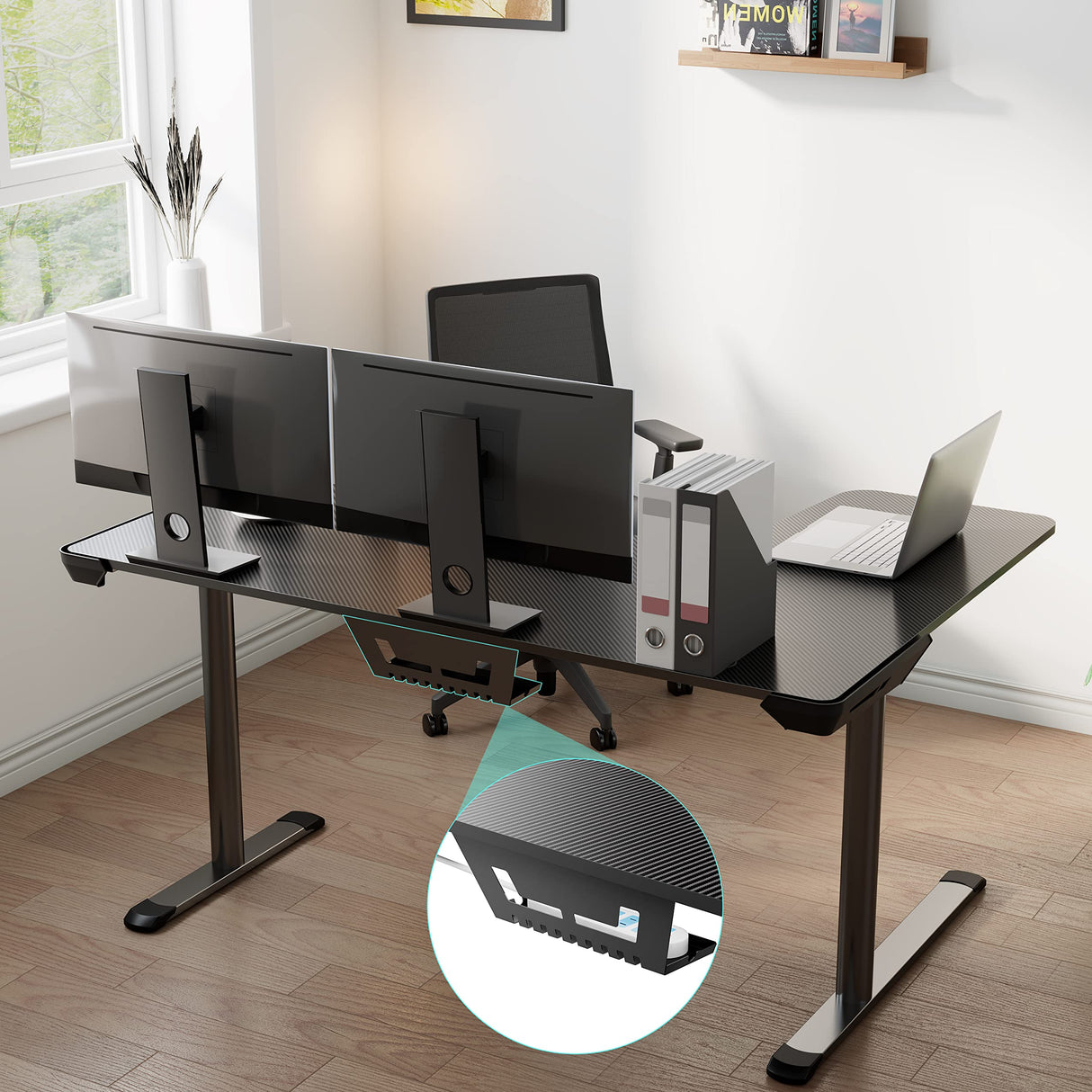 EUREKA ERGONOMIC L Shaped Gaming Desk, 60 Inch L60 Home Office Corner PC Computer Gamer Table Large Writing Workstation Gifts w Mouse Pad Cable Management, Space Saving, Easy to Assemble, Left, Black EUREKA ERGONOMIC