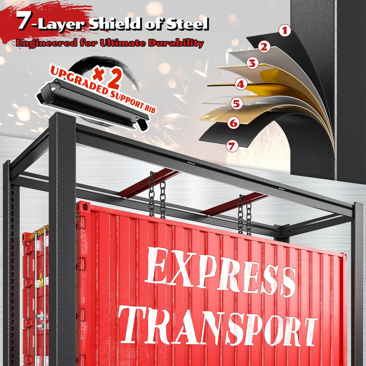 Snhomee 60.1" W Storage Shelves Extra Wide Metal Shelving 2500LBS Garage Shelving Adjustable 4 Tier Garage Shelves Industrial Metal Shelf for Basement Warehouse Shop 60.1" W x 24.1" D x 60" H Snhomee