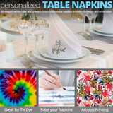 White Cotton Napkins Cloth 20 x 20 Oversized 100% Natural Bulk Linens for Dinner, Events, Weddings by Aunti Em's Kitchen, Set of 12 Aunti Em's Kitchen