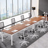 Tribesigns 78.74-Inch Conference Table Set of 2, 13FT Conference Room Table, Large Rectangle Meeting Seminar Table Set for 10-14 Person, Long Business Tables (Only Table) Tribesigns