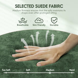 YESHOMY Convertible Sectional Sofa Couch with Soft Modern Cotton Chenille Fabric for Living Room, Oversized Seats with Comfortable Backrest, Green YESHOMY