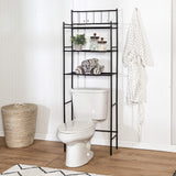 Honey-Can-Do 3 tier Over-The-Toilet Space Saver Shelving Unit, Black BTH-09022 Black Honey-Can-Do
