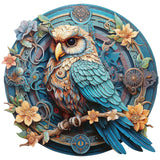 KAAYEE Wooden Jigsaw Puzzles-Wooden Puzzle Adult Unique Shape Advanced Wise Owl Wooden Jigsaw Puzzle for Adult,Family Puzzles 11.7 * 11.3 in 263 pcs KAAYEE