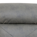 Anthato Power Recliner Sofa Set, Living Room Furniture Sets, 3-Piece Reclining Leather Sofa Loveseat Chair, Living Room Couch Set with Cup Holders/Coffee Table/LED Light for Home Theater/Office,Grey#2 Anthato