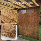 Blackout Bamboo Blinds, Bamboo Shades for Indoor Windows, Patio Shades Roll up Outdoor Porch Privacy Blinds,24" 26" 30" 36" 42" 48" 50" 54" 60" 67" 72" 75" 77" Wide VinLeap