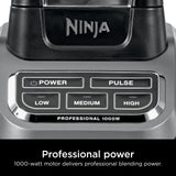 Ninja BL610 Professional 72 Oz Countertop 1000-Watt Base and Total Crushing Technology for-Smoothies, Ice and Frozen Fruit, Black, Blender + Pitcher Ninja