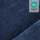 MCombo 60" Wall Hugger Power Loveseat Recliner Sofa with Adjustable Headrest, RV Reclining Loveseat with USB and Type C Charge Ports for Living Room 6924 (Navy Blue) MCombo