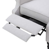 Christopher Knight Home Earlean Fabric Recliner (Set of 2), Light Gray, Dark Brown Christopher Knight Home