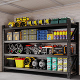BYNSOE 77" W Storage Shelves 9000lbs Garage Metal Shelving Heavy Duty Garage Shelves Adjustable Storage Shelves for Industrial, Factory,(77" W X 24" D X 70" H) BYNSOE