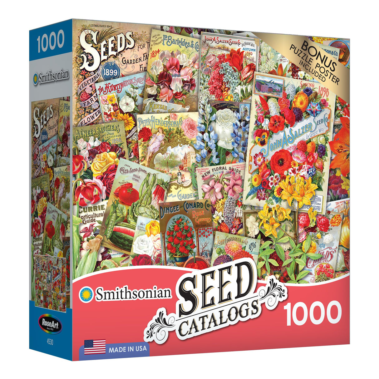 RoseArt - Smithsonian Archives Collection - Vintage Seed Packets - 1000 Piece Jigsaw Puzzle for Adults RoseArt