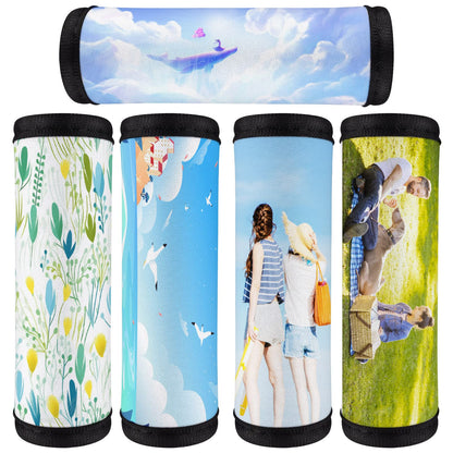 Sublimation Blanks Luggage Handle Grips Wraps Neoprene Comfort Luggage Identifier for Travel Bag Luggage Suitcase 4 Pcs