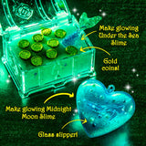 GirlZone Princess Slime Kit - 42-Piece Apple-Scented DIY Slime Making Set with Activator, Heart Containers & Add-Ins - Gift for Girls Ages 7+ GirlZone