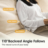 Vorthio 89" 3-Seater Couch for Living Room, Slipcovered Sofa, Recliner Couches with Washable Cover, Supportive Cushions & Sturdy Frame, for Small Spaces, Apartment, Office, Easy Assembly Vorthio