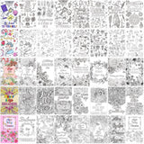 30 Pcs Inspirational Coloring Book Bulk Mandala Mini Activity Books with Positive Quote Motivational Coloring Gifts for Kids Adults Stress Relieving Holiday Party Favors Eaasty