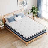 VIZIM Full Mattress, 12 Inch Hybrid Mattress with Individual Pocket Springs & Comfort Memory Foam, Full Size Bed for Pressure Relief & Targeted Support, Medium Firm VIZIM