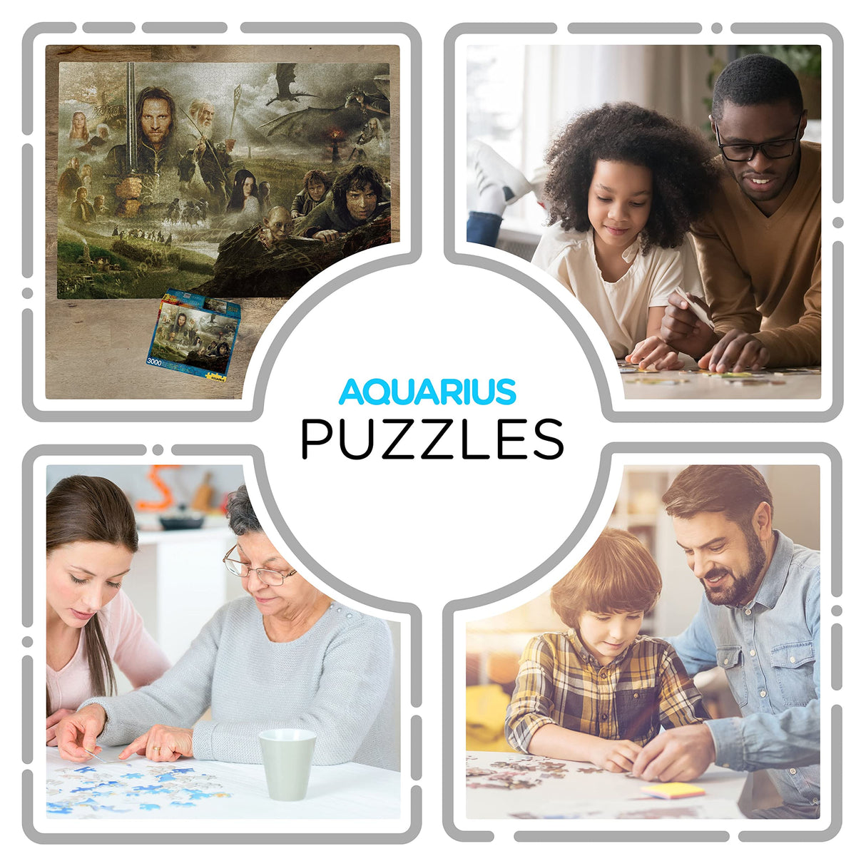 Aquarius Lord of The Rings (3000 Piece Jigsaw Puzzle) - Officially Licensed Lord of The Rings Merchandise & Collectibles - Glare Free - Precision Fit - 32 x 45 Inches AQUARIUS